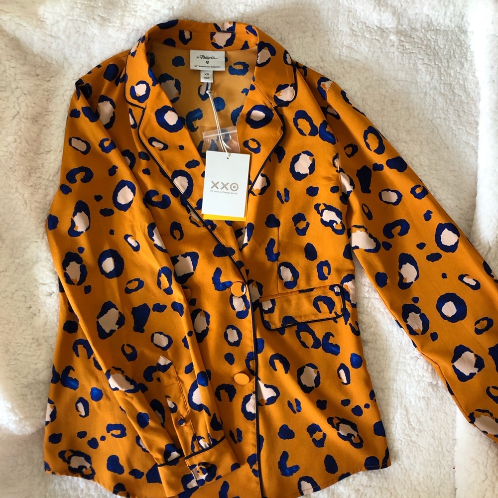 Phillip Lim target leopard blazer size XS